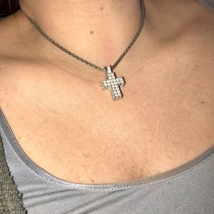 Swarovski crystal cross necklace